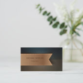 Carte De Visite Masculine professionnelle Rétro (Debout devant)