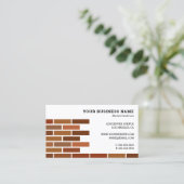 Carte De Visite Mason Construction brique (Debout devant)