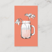 Carte De Visite mason jar daisies (Devant)