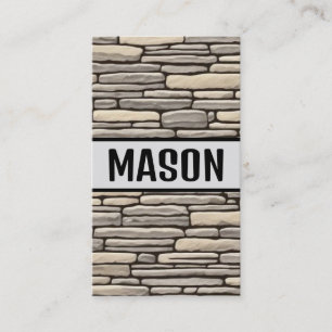 Carte De Visite Mason Moderne