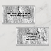 Carte De Visite Masonnerie | Construction | Matériel de constructi (Devant / Derrière)