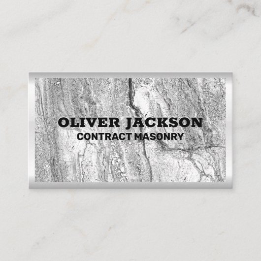Carte De Visite Masonnerie | Construction | Matériel de constructi (Devant)