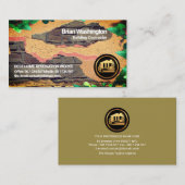 Carte De Visite Masonnerie de mur de pierre en brique ancienne en  (Devant / Derrière)