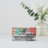 Carte De Visite Masonnerie de peinture de mur de briques (Debout devant)