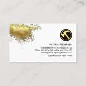 Carte De Visite Masonnerie de peinture de mur de briques (Dos)