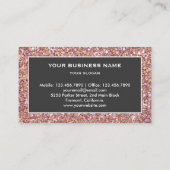 Carte De Visite Masque de la Parties scintillant d'or moderne Faux (Dos)