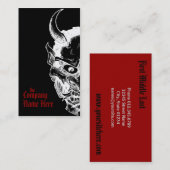 Carte De Visite masque hannya (Devant / Derrière)