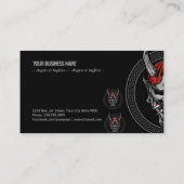 Carte De Visite Masque japonais (Dos)