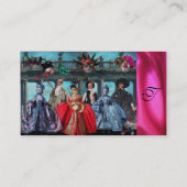 CARTE DE VISITE MASQUERADE MASQUÉRADE DE PUPPETS ITALIENS ANTIQUE, (Dos)