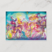 Carte De Visite MASQUERADE, Masques vénitiens, Danse, Musique, Thé (Dos)