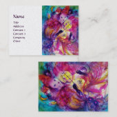 Carte De Visite MASQUERADE NUIT, Décor, Artiste de théâtre (Devant / Derrière)