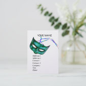 Carte De Visite MASQUERADE PARTY platine (Debout devant)