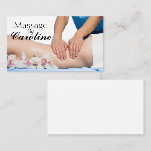 Carte De Visite Massage (Devant / Derrière)
