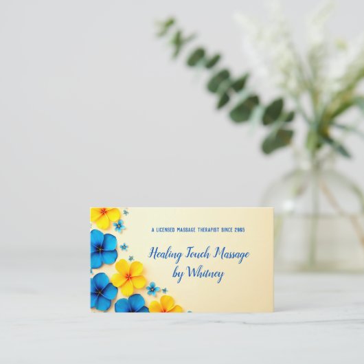 Carte De Visite Massage (Debout devant)