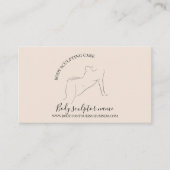 Carte De Visite Massage beige Soin corporel femme bronze (Devant)