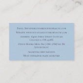 Carte De Visite Massage bleu Thérapie Chiropratique Docteur (Dos)