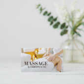 Carte De Visite Massage Chiropractic Body & Soul Therapy Salon (Debout devant)