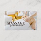 Carte De Visite Massage Chiropractic Body & Soul Therapy Salon (Devant)