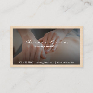 Carte De Visite Massage   Chiropraticien