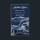 Carte De Visite Massage corporel Sculpture Logo Gold SPA Blue Navy<br><div class="desc">florenceK collection de salon de beauté de luxe</div>