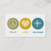 Carte De Visite Massage d'amour de paix (Dos)