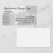 Carte De Visite Massage De Beauté Classique Et Spa (Devant / Derrière)