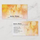 Carte De Visite ~ Massage de guérisseur Citrine de Reiki Yoga Crys (Devant / Derrière)