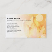 Carte De Visite ~ Massage de guérisseur Citrine de Reiki Yoga Crys (Dos)