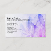 Carte De Visite ~ Massage de guérisseur Reiki Amethyst Crystal Yog (Dos)