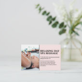 Carte De Visite Massage de la tête | Spa de jour (Debout devant)