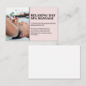 Carte De Visite Massage de la tête | Spa de jour (Devant / Derrière)
