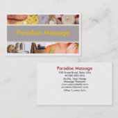 Carte De Visite Massage de paradis (Devant / Derrière)