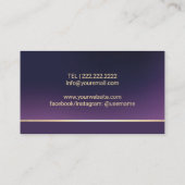 Carte De Visite Massage de pieds Thérapie Podiatriste Élégant Spa  (Dos)