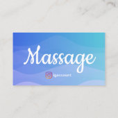 Carte De Visite Massage de réflexologie chiropratique professionne (Dos)