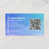 Carte De Visite Massage de réflexologie chiropratique professionne (Devant)