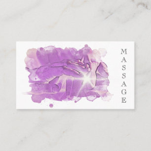 Carte De Visite *~*. Massage de Reiki Thérapie de massage QR 