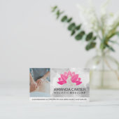 Carte De Visite Massage de remise de traitement | Icône spa (Debout devant)