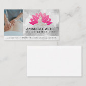 Carte De Visite Massage de remise de traitement | Icône spa (Devant / Derrière)