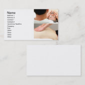 Carte De Visite Massage de visage et de dos (Devant / Derrière)