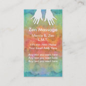 Carte De Visite Massage de zen (Devant)