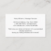 Carte De Visite Massage des pieds | Séance Spa de jour calme (Dos)