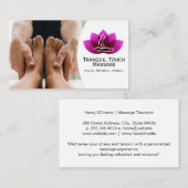 Carte De Visite Massage des pieds | Séance Spa de jour calme (Devant / Derrière)