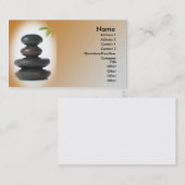 Carte de visite massage/détente (Devant / Derrière)