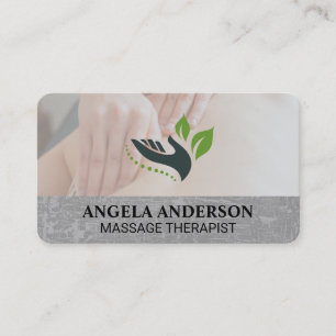 Carte De Visite Massage du dos Relax Spa Bien-être