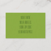 Carte De Visite Massage du spa spa spa wellness (Dos)