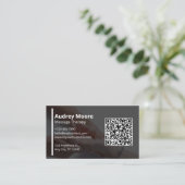 Carte De Visite Massage élégant Massage Thérapie Modèle Design (Debout devant)