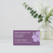 Carte De Visite Massage Et Thérapie Physique (Debout devant)