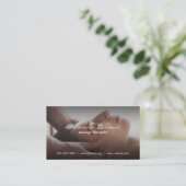Carte De Visite Massage facial | Spa (Debout devant)