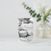 Carte De Visite Massage fait maison de recette de crème de soins (Debout devant)