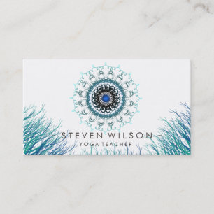 Carte De Visite Massage holistique de méditation de yoga de